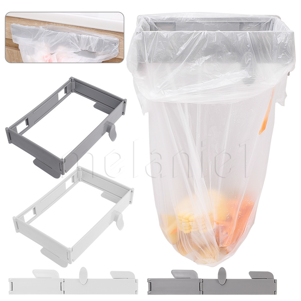 Plastic Square Trash Bag Fixed Stand - Folding Garbage Bag Hanging ...