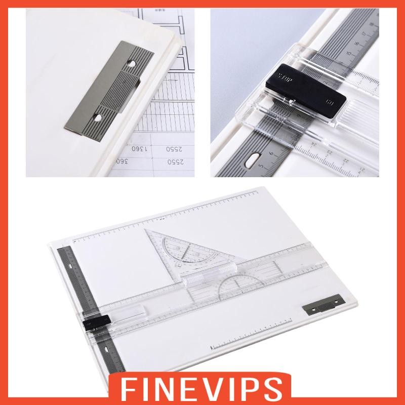 [Finevips] Drafting Table A3 Adjustable Sliding Ruler Drawing Table ...