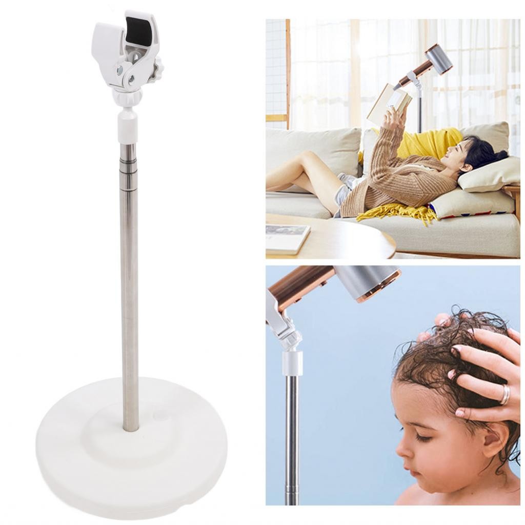 Jingcc Hair Dryer Stand Stainless Steel Telescopic Pole Adjustable