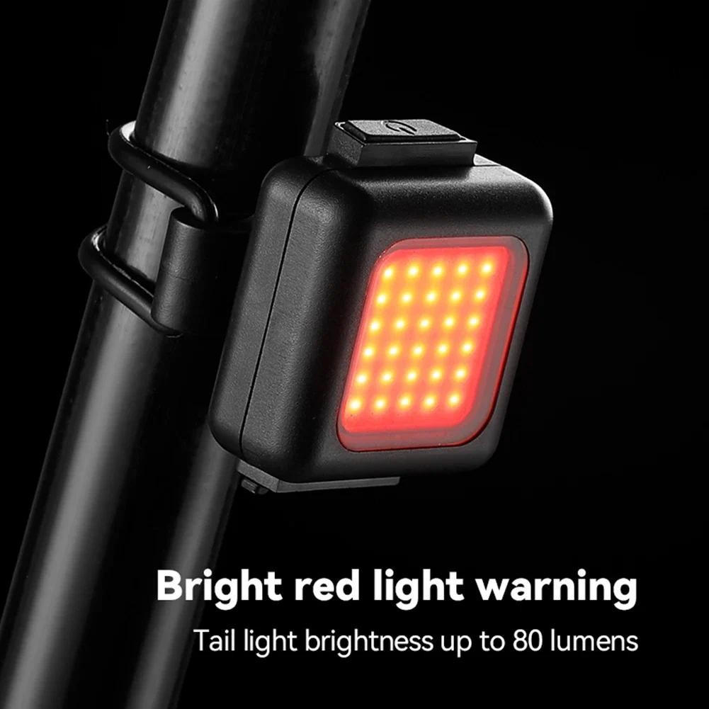 Mini Bike Light Cycling Bicycle Front Rear Light Type-C USB Charging ...