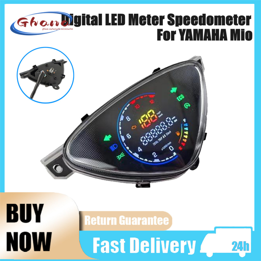 NEW Digital LED Meter Speedometer Odometer Tachometer For YAMAHA Mio