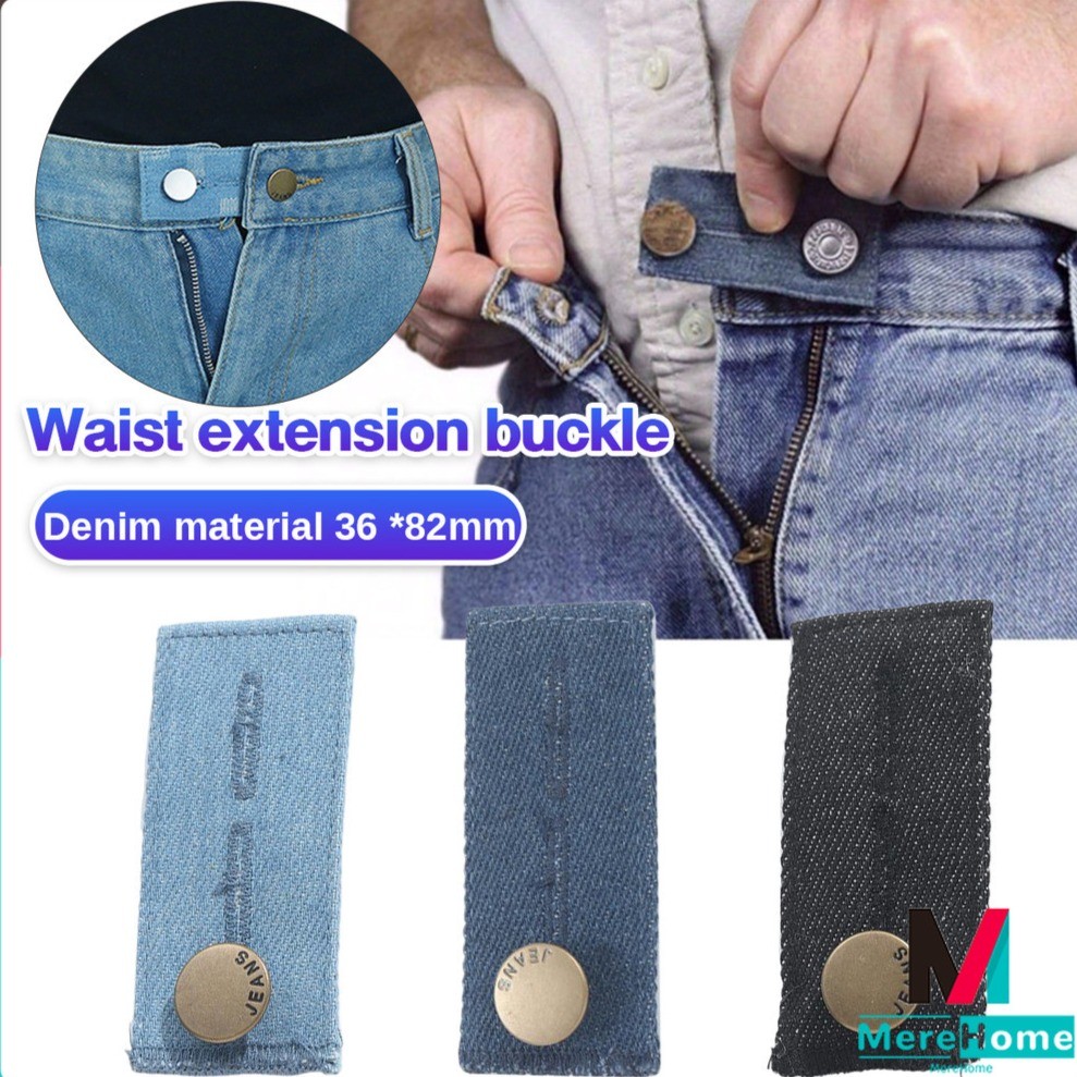 MereHome Jeans Extender Elastic Extended Buttons Adjustable Clothes ...