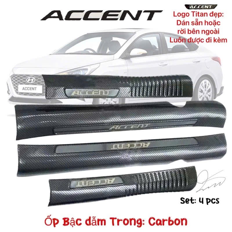 Carbon door sill covers, interior and exterior footstep braces for