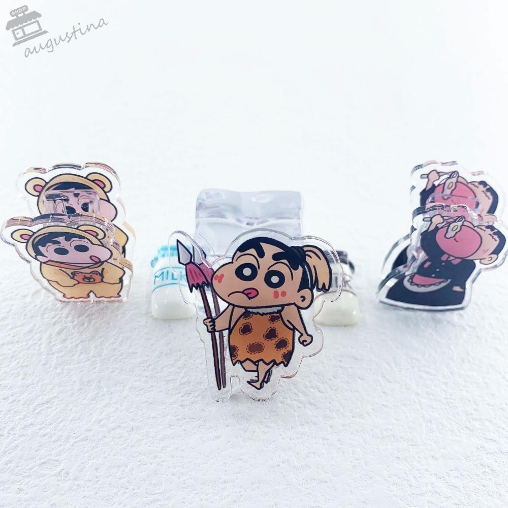 AUGUSTINA Acrylic Paper Clip, Crayon Shin-Chan Paperclip Cute PP Clip ...