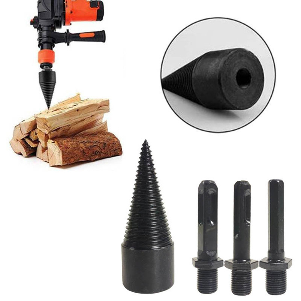 42mm Wood Drill Bit Splitter Firewood Splitter Screw Cones Bit for
