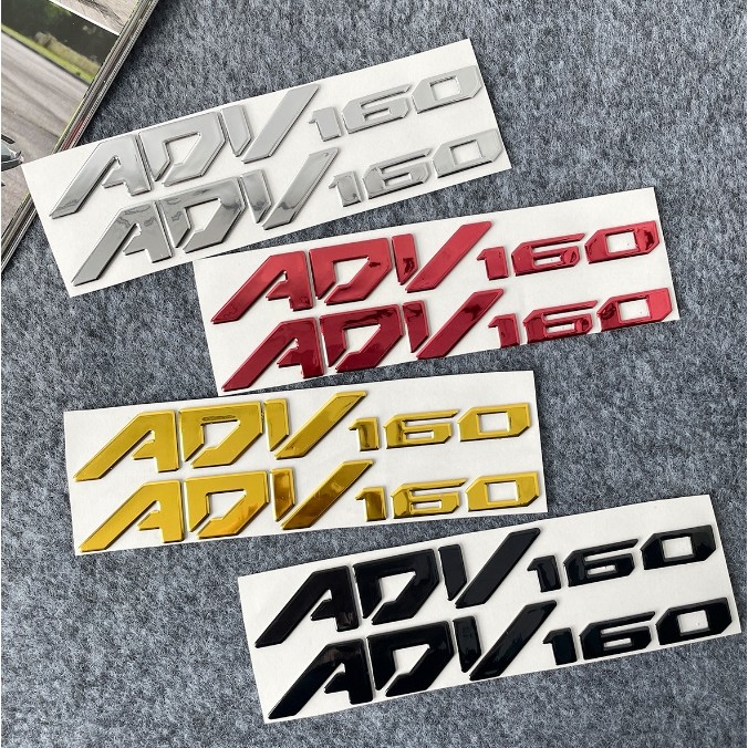 Honda ADV 160 Emblem Logo for Motorcycle Decorative Side Body Gold ...