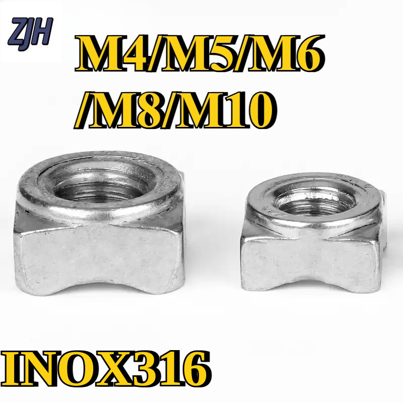 ZJH Pang-industriyang Square Nut M4-M10 | INOX316 Hindi Kinakalawang ...