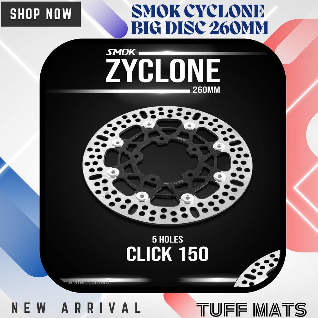 SMOK big disc brake 260mm with bracket | Shopee Philippines
