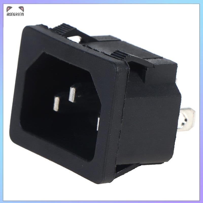 Asegreen AC Socket 3 Pin 250V Rocker 10A Inlet Plug Connector Socket ...