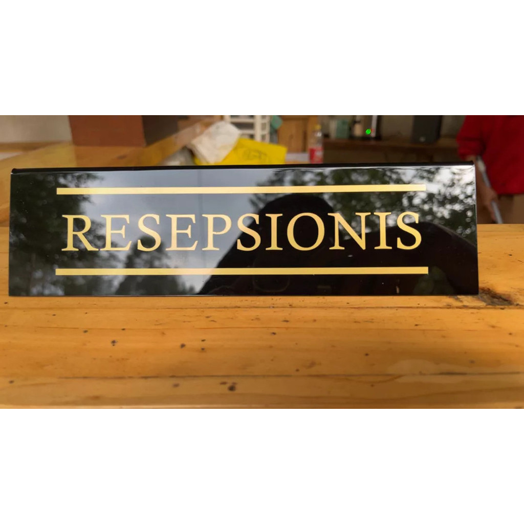Reception Acrylic Board | Reception Desk Nameplate | Reception Triangle ...
