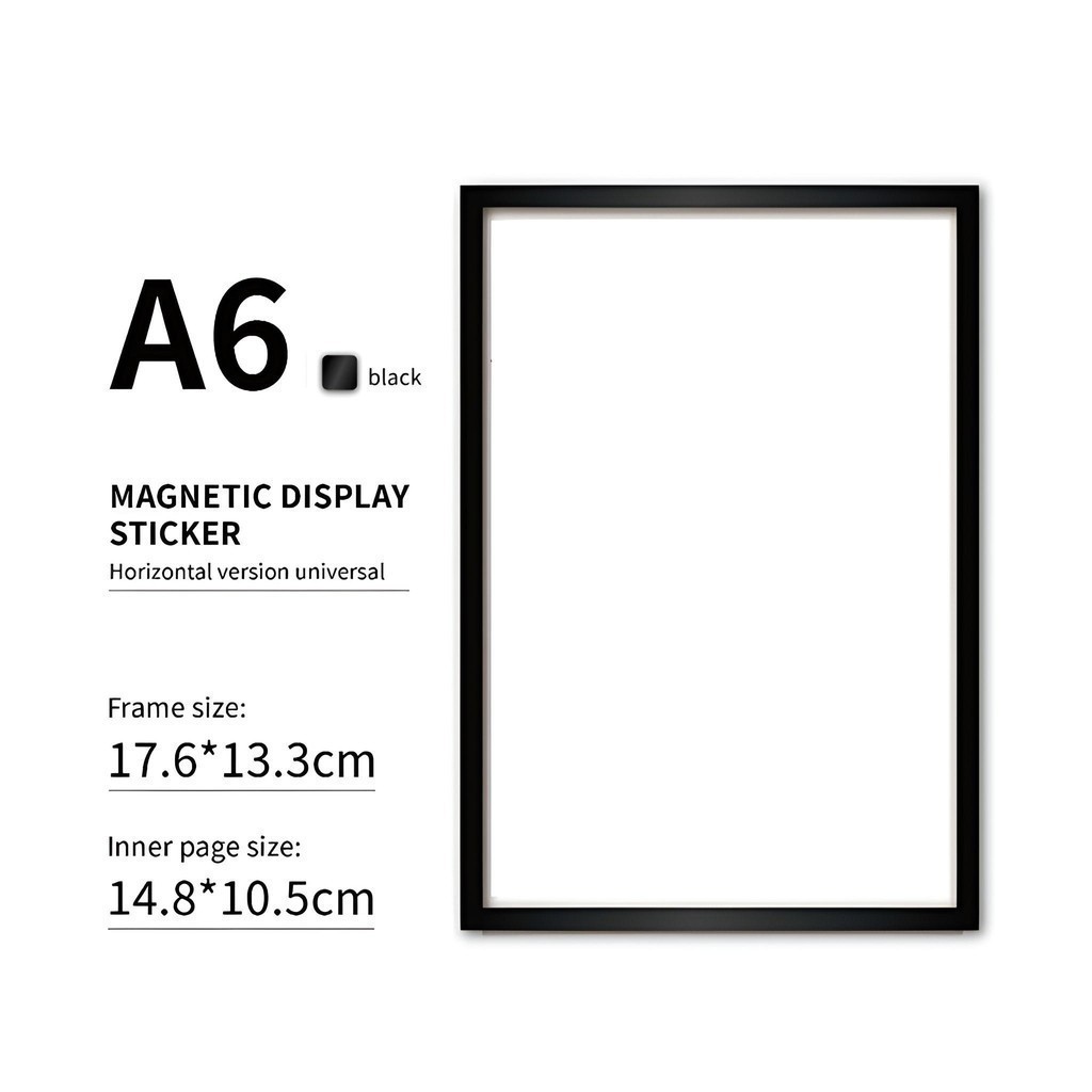 A4/A6/A3Magnetic Picture Frame Photo Certificate Framework Wall Sticker ...