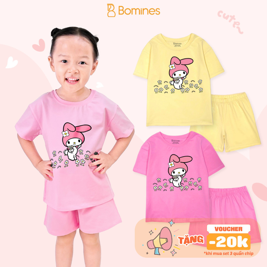 My Melody Bomines girl clothes, Sanrio cotton breathable shorts for ...