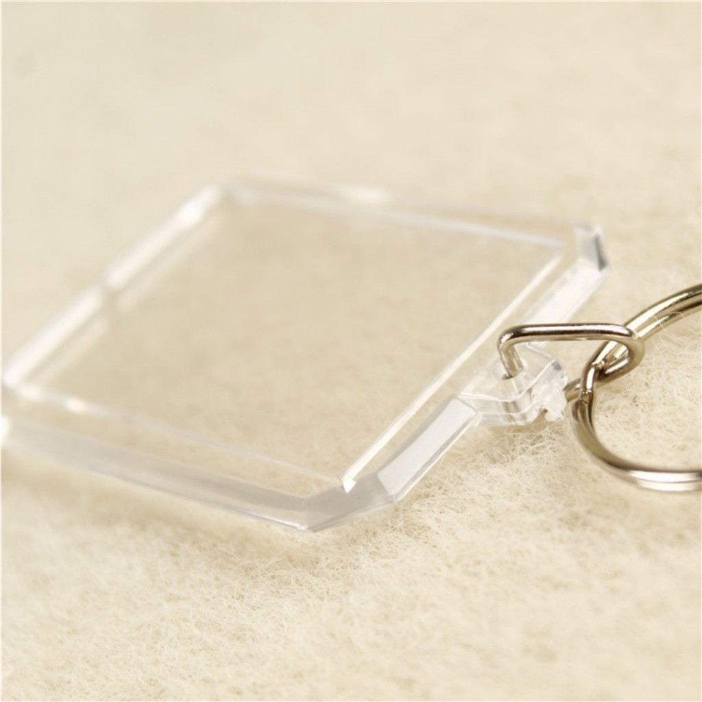 (1PC) 21kinds Blank Acrylic Keychain DIY Photo Insert / Key Ring Key ...