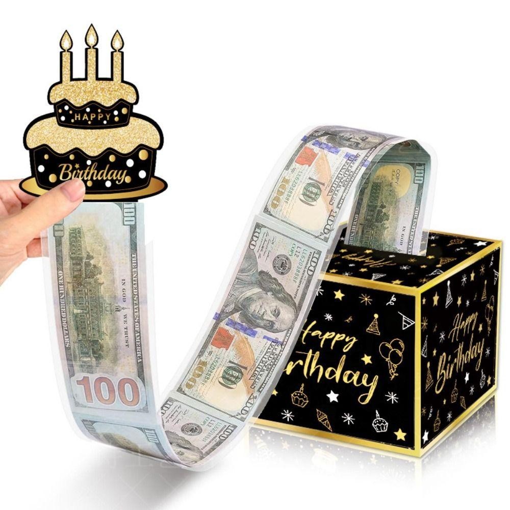 【Fast Delivery】Cash Pull Gift Boxs, Cake Decoration Cash Money Clip ...