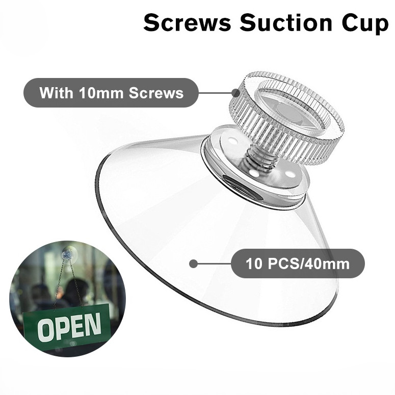 10PCS 4cm Screws Suction Cup with 10mm Screws Suction Pads with Thread ...