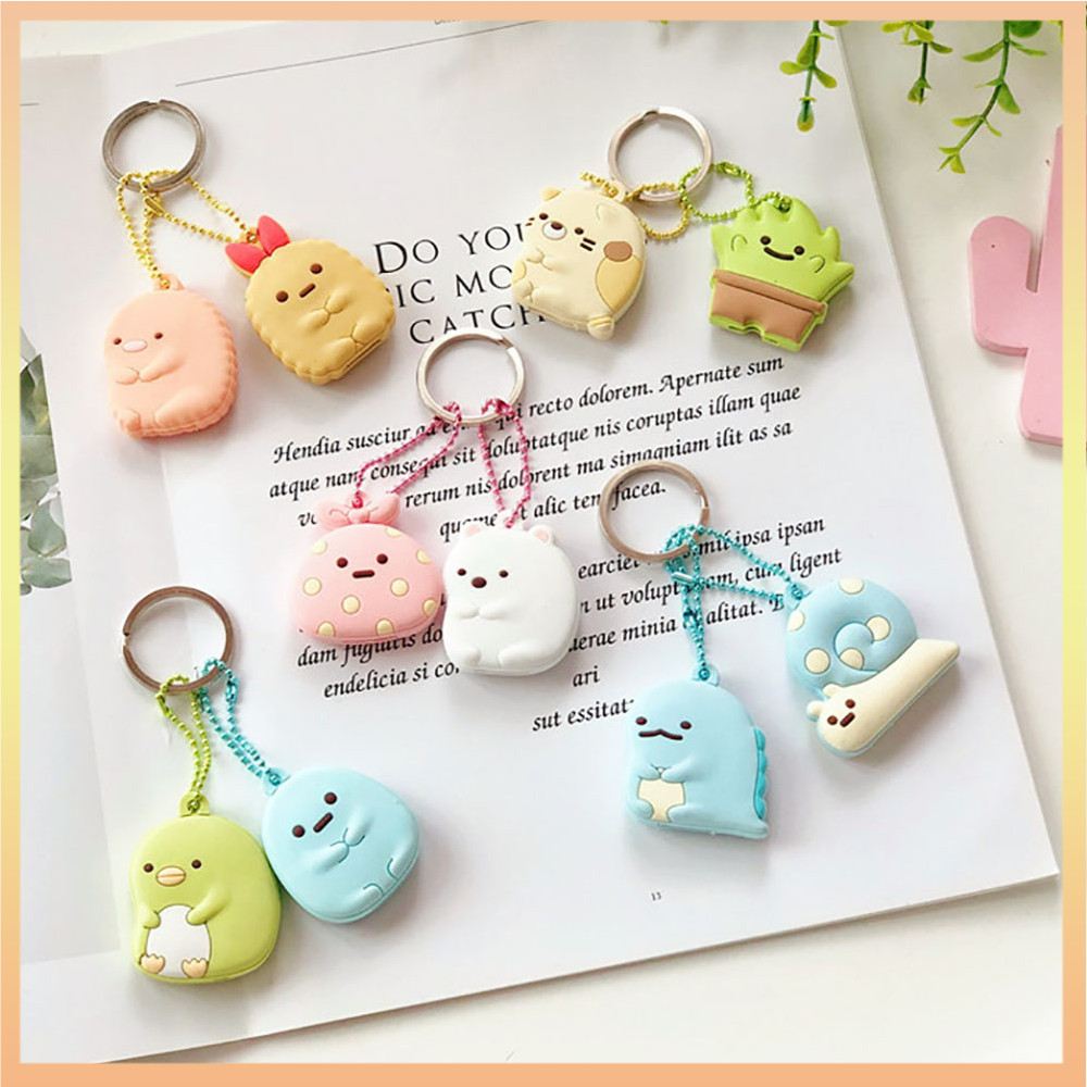 Cute Key Cap Key Covers Rings Key Identifier Tag Organizers Silicone ...
