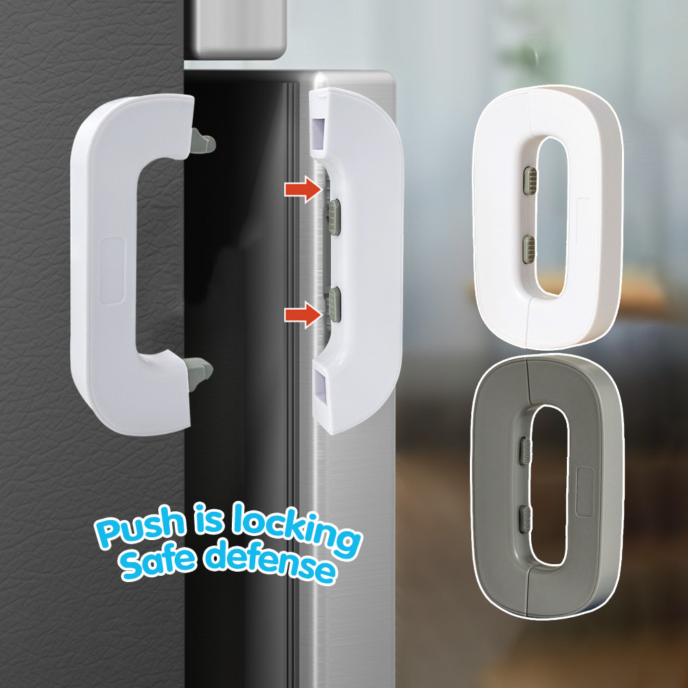 WB Lock For Refrigerator Freezer Door Lock Latch Catch Toddler Kids ...