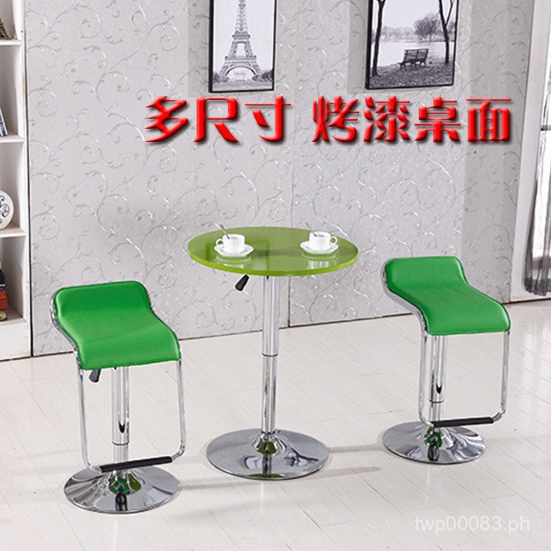 Solid Wood round Table Tea Table Lifting Bar Dining Table Bar Coffee ...
