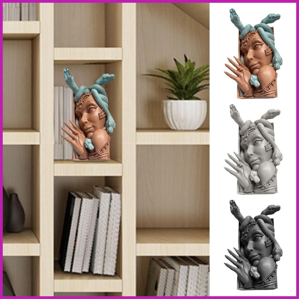 Book Nook Kit Anime Character Modeling Design Resin Bookends Smooth ...