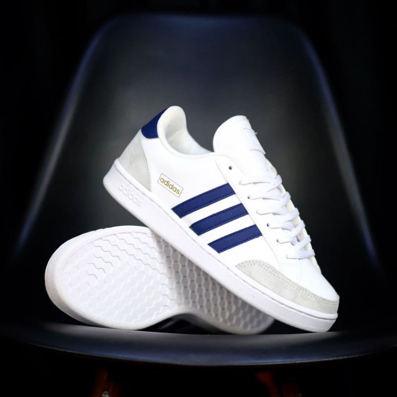 Original GRAND COURT SE WHITE NAVY ADIDAS SHOES Shopee Philippines