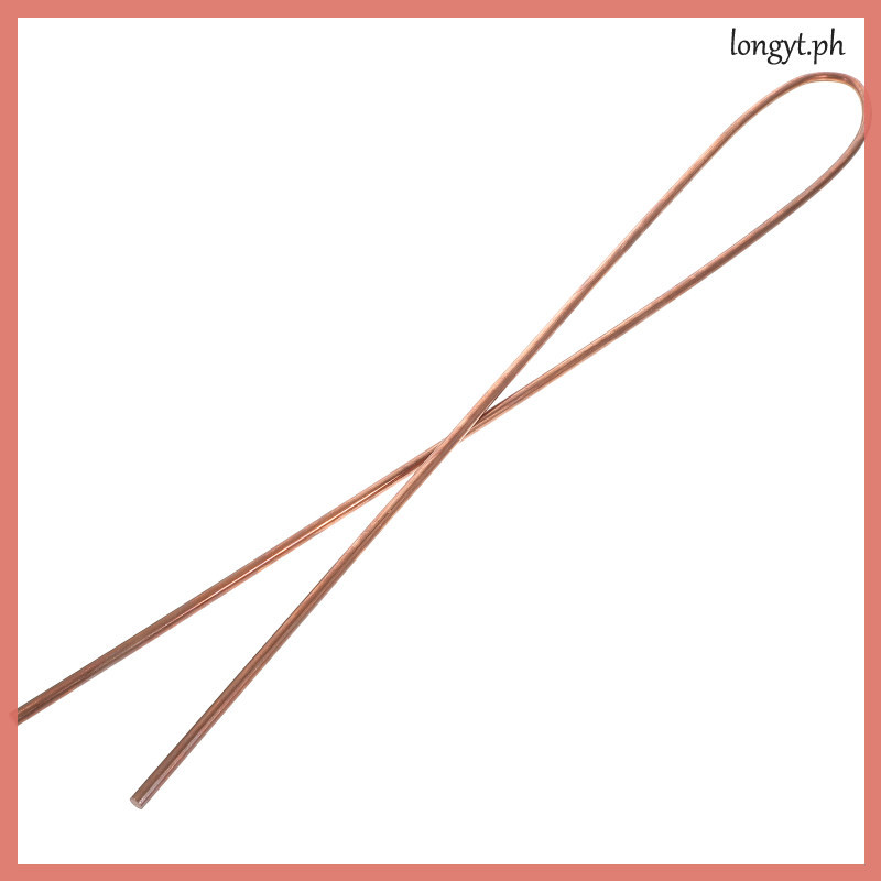 Round Bar Rod Copper Metal Crafting Rods Grounding Pure Solid Dowsing ...