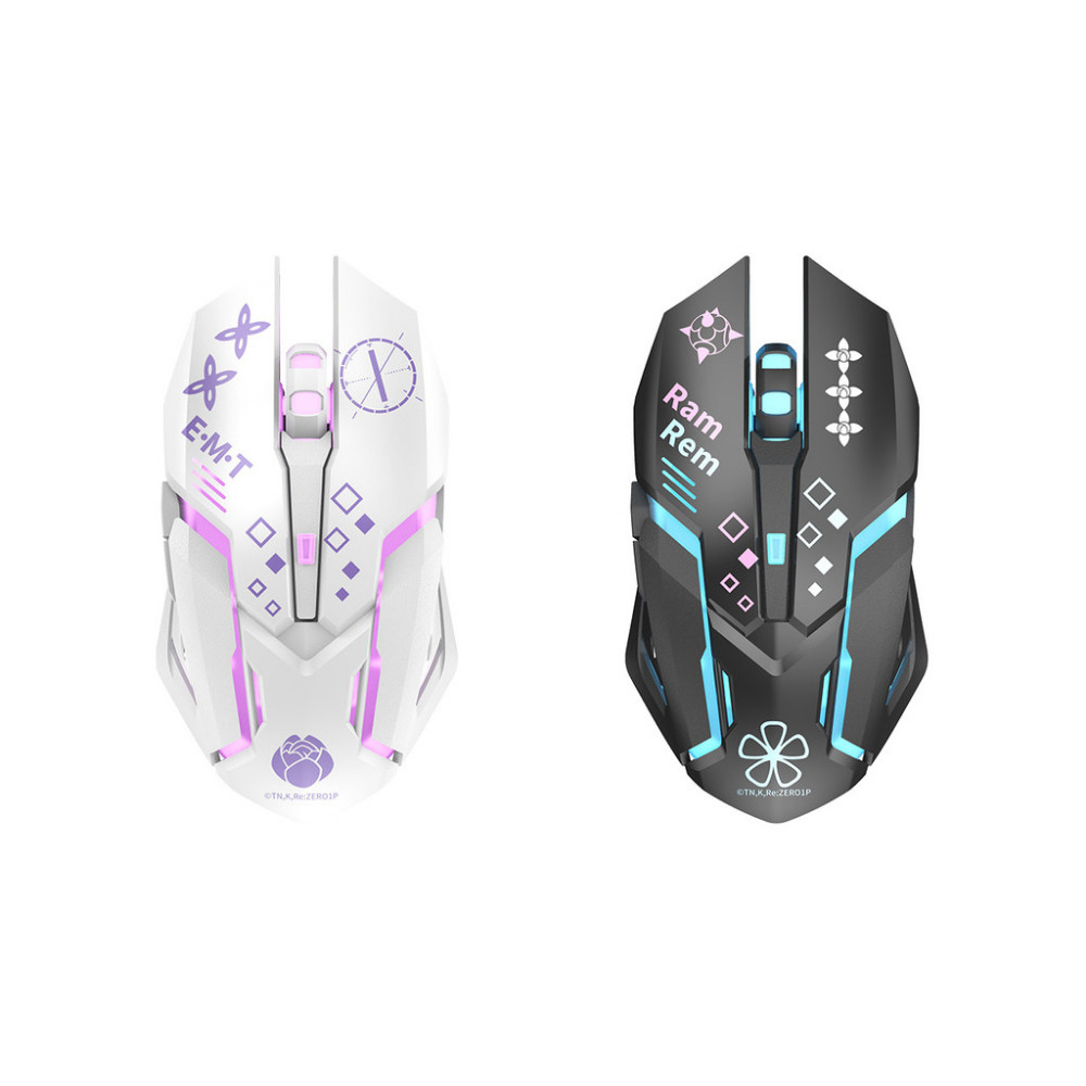 Emilia Rem&Ram Wireless 2.4G Glowing Mouse With Light 1600 DPI Three ...