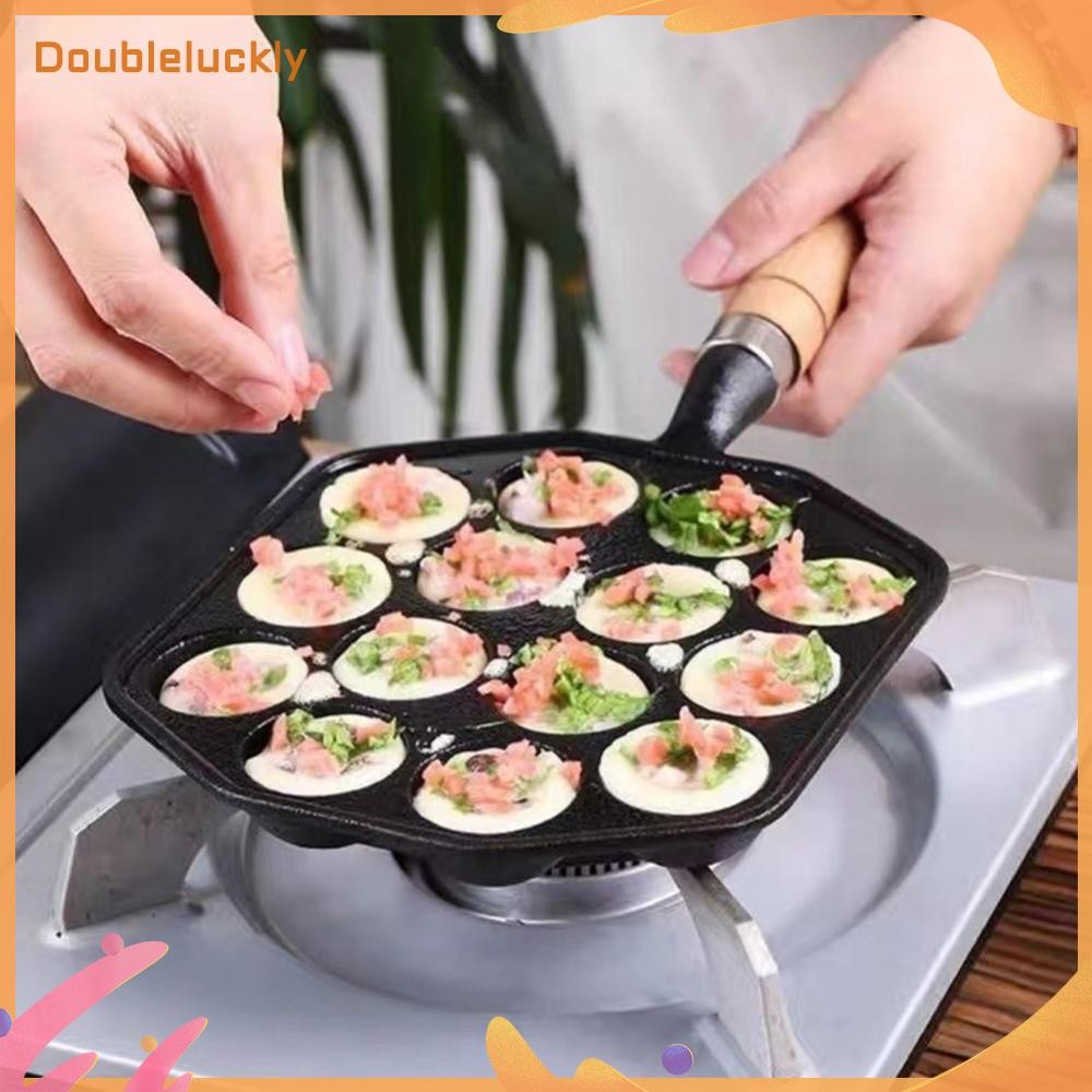 14 Holes Takoyaki Grill Pan Plate Non Stick Home Cooking Baking Forms ...