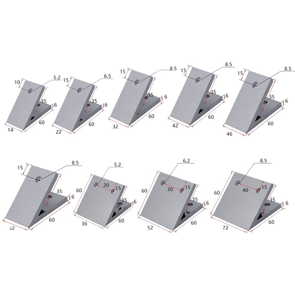 45 Degree Corner Angle Bracket Connection Joint Fastener for Aluminum