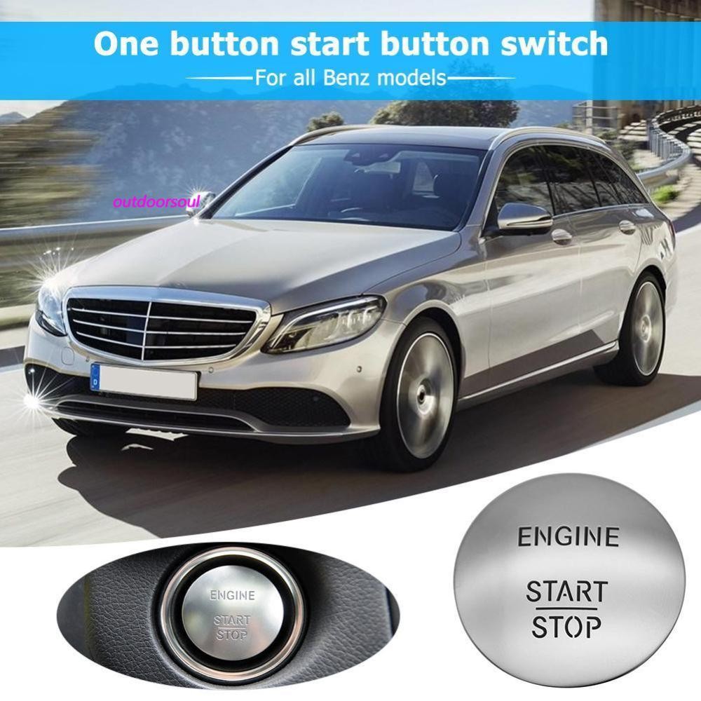 Keyless Go Start Stop Push Button Ignition Switch 2215450714 Silver GB ...
