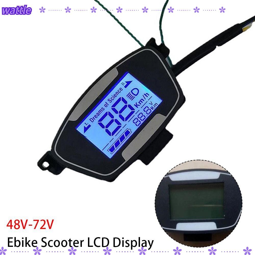 WATTLE 1Pcs Ebike Scooter LCD Display, with 48-72V Motor Speedmeter ...