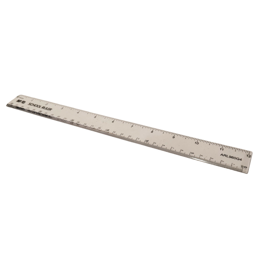 Plastic Ruler 30 cm M&G ARL960G4 Transparent Plastic Ruler 30 CM - UNIT ...