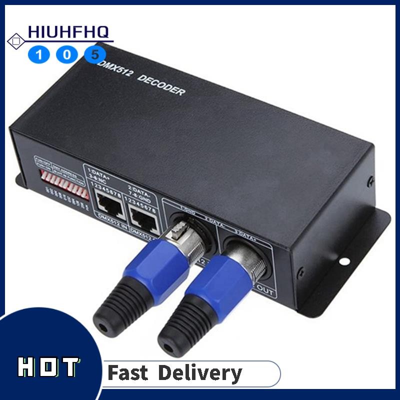 【Hiuhfhq105】DC 12V-24V 3 Channel DMX Decoder LED Controller Parts ...