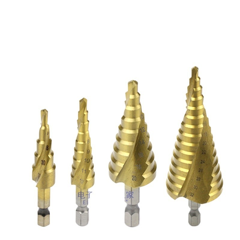 ∏ Pagoda-shaped spiral ladder drill universal hole opener iron sheet ...
