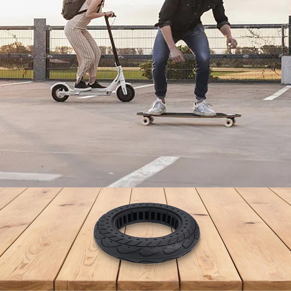 Lot 2 Chambres à Air 10x2.125 Pouces - Pour Scooter Auto-équilibré - Valve Coudée 45° - Caoutchouc Renforcé