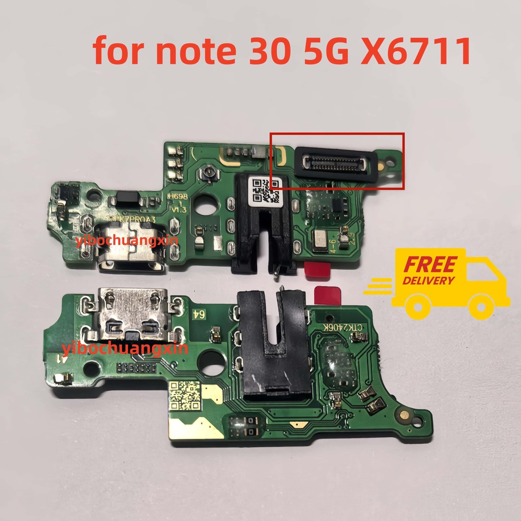 For Infinix Note 30 5G X6711 USB charging board port with IC | Shopee ...