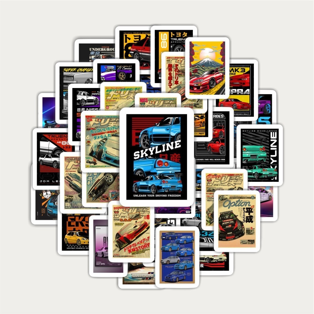 Super Street Racer JDM Car Sticker Pack Sticker | TUMBLR Sticker ...