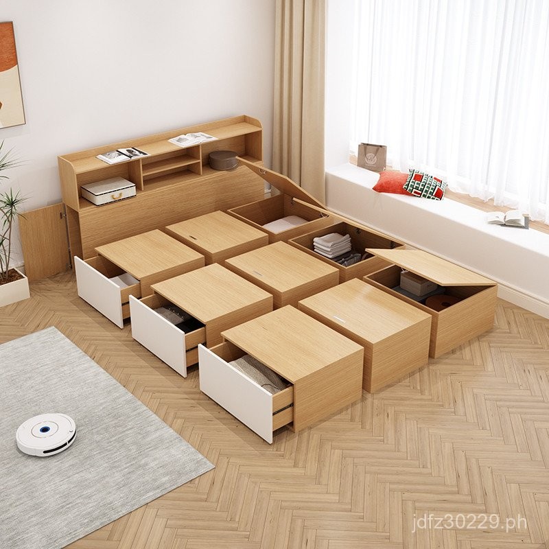 Storage Box ll Integrated Platform Bed Tatami Cube Combination Single ...