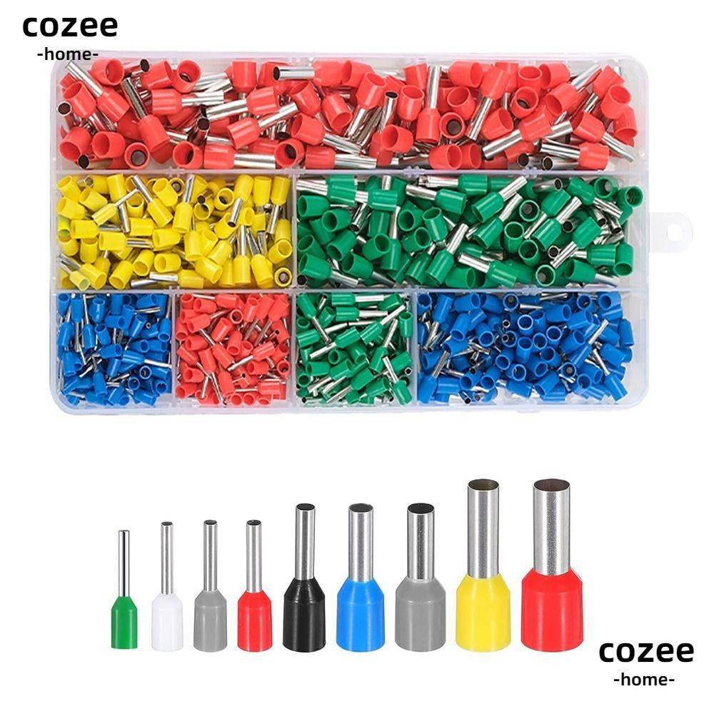 COZEE Cable End Crimps Ferrule, Box Set Assorted Size Wire Ferrules ...