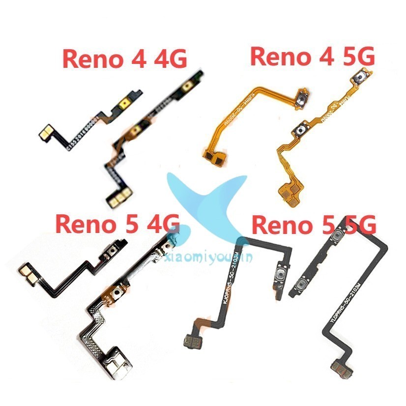 Power Volume Button For Oppo Reno5 4G 5G Reno4 4 5 Side Key Switch Flex ...