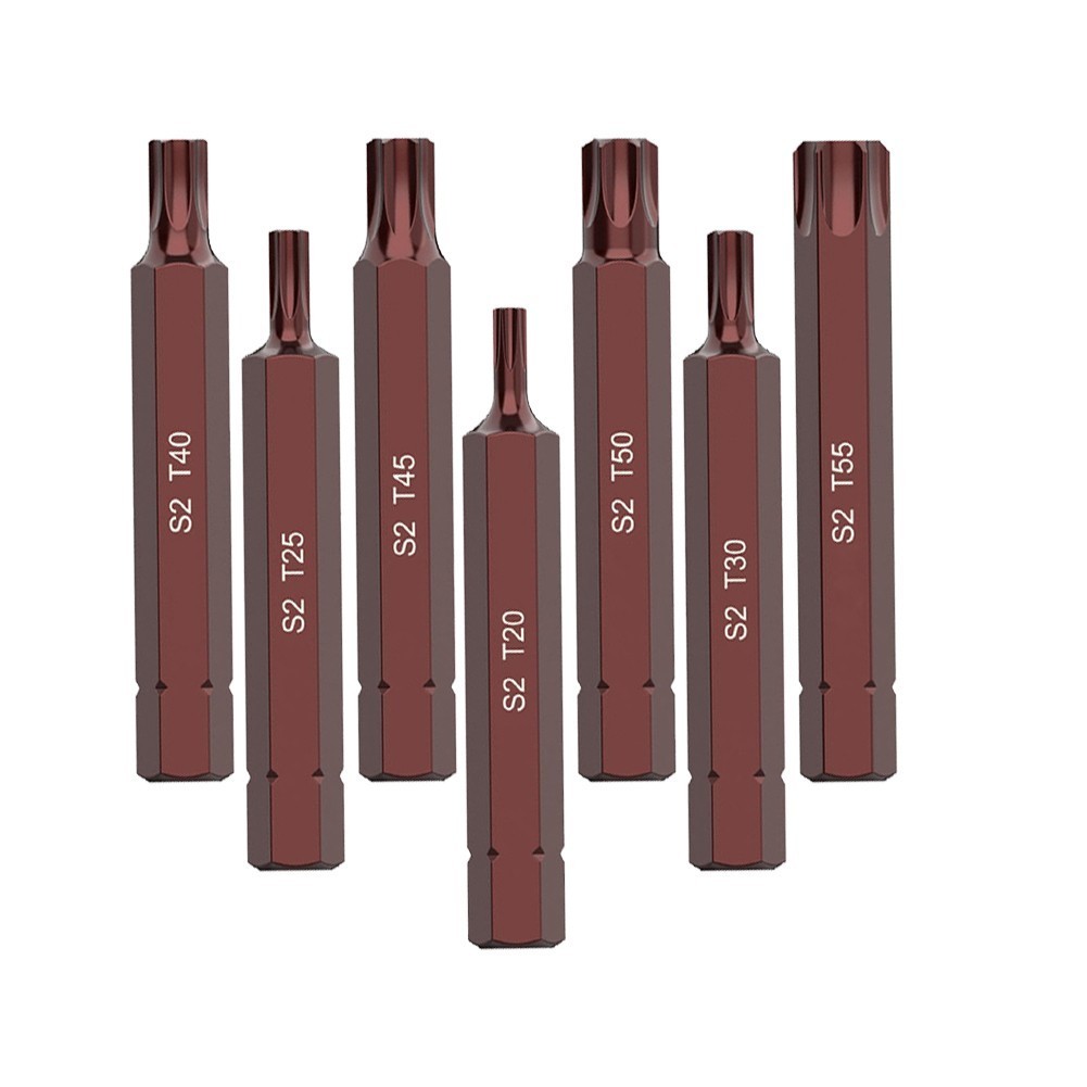 Screwdriver Bits Anti-corrosion High Torque T20/25/30/40/45/50/55 Bits ...