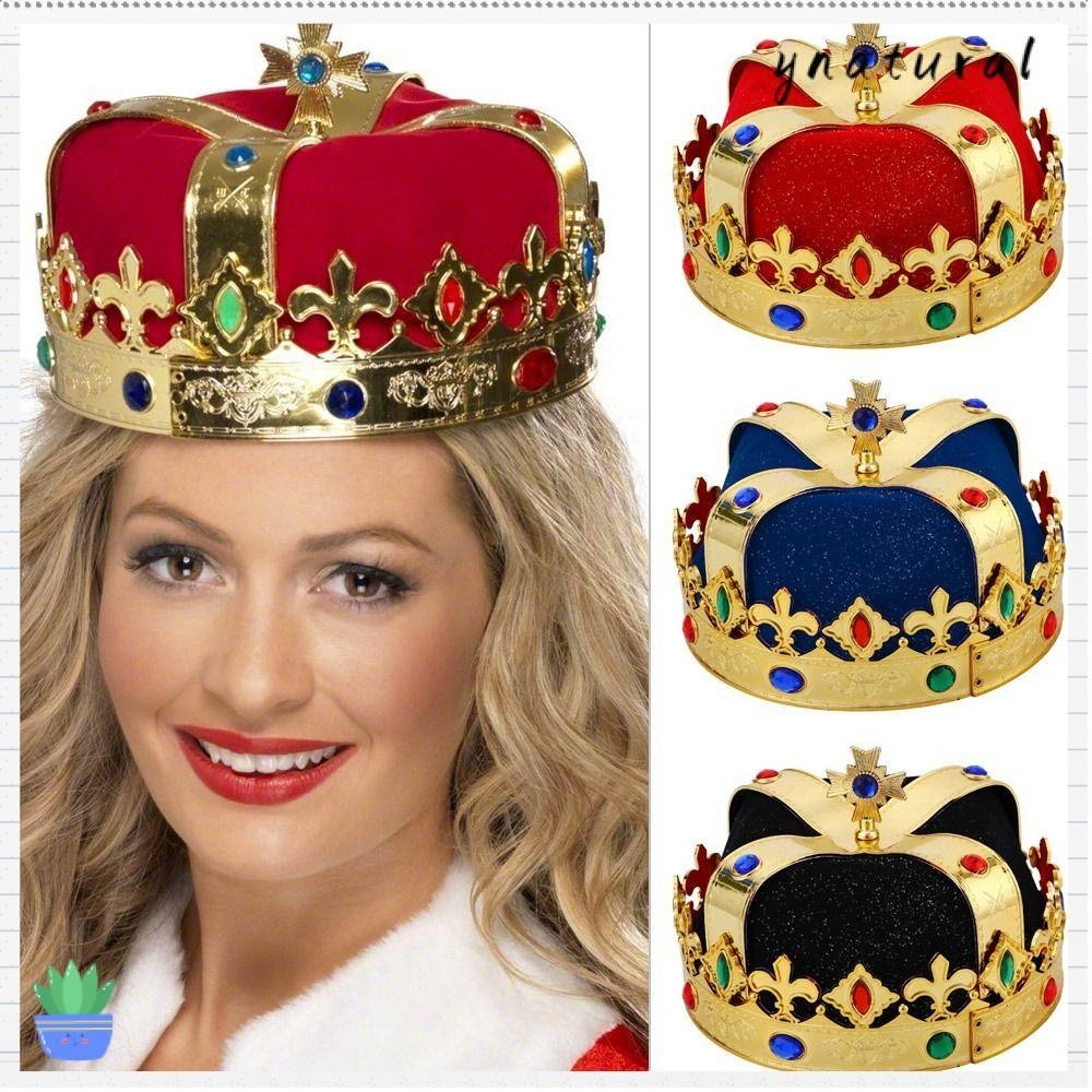 YNATURAL Crown Hat Elegant Boland Royal Party Performance Props