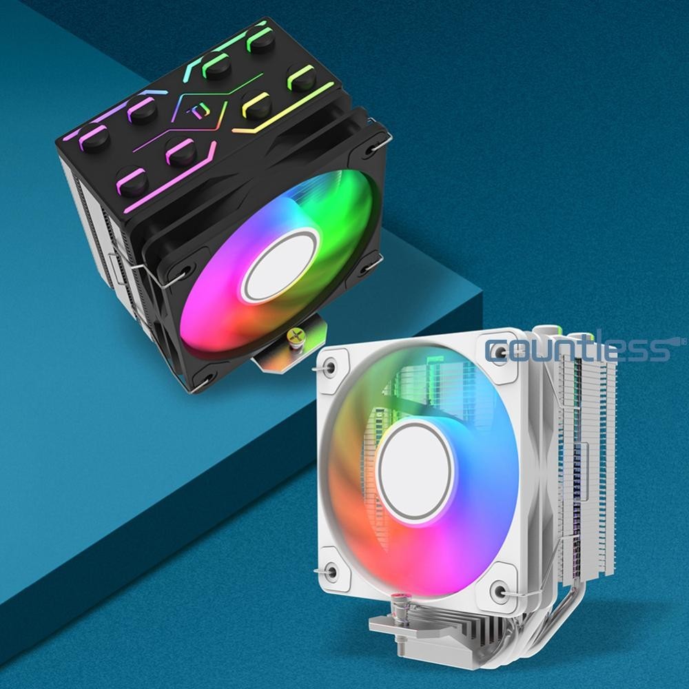 Air CPU Cooler Cooling Fans 10CM PC Radiator PWM&ARGB for Intel 115X ...