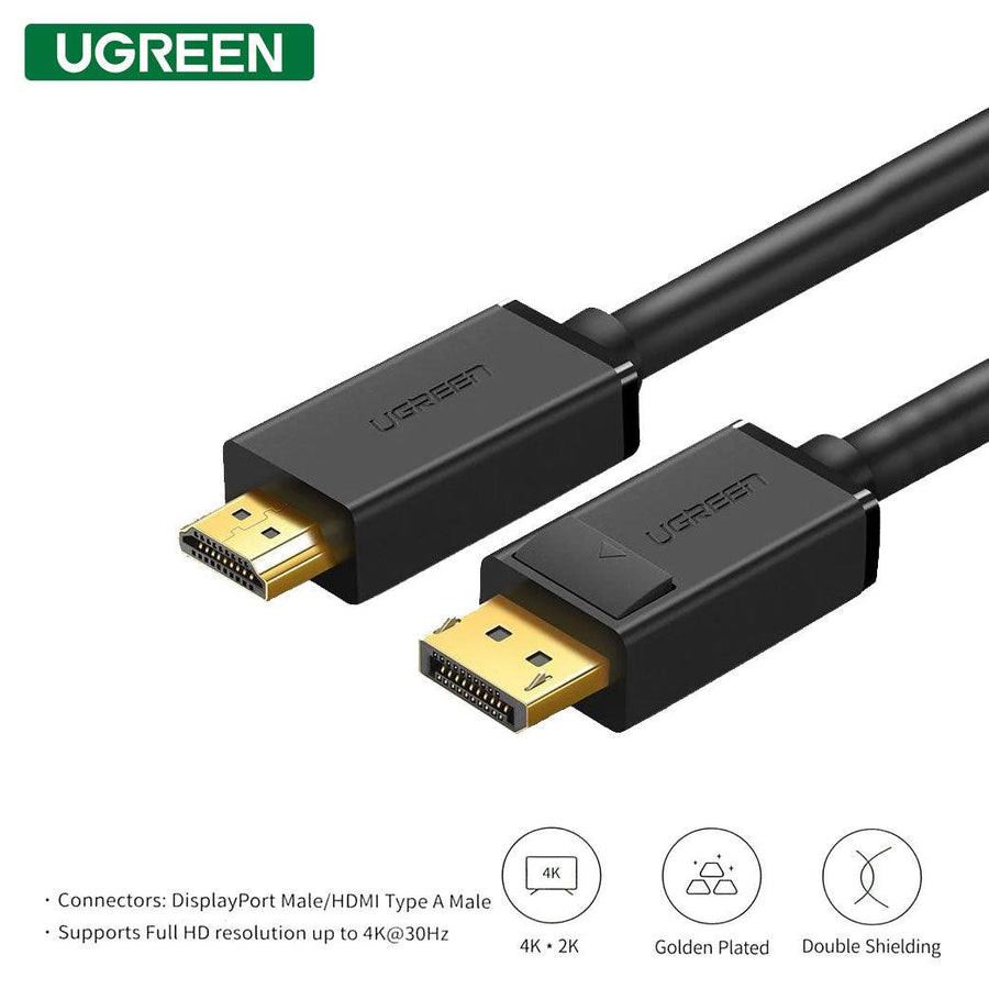 Ugreen DP101 DisplayPort to HDMI / DP to HDMI Cable 10239/1.5m , 10202 ...