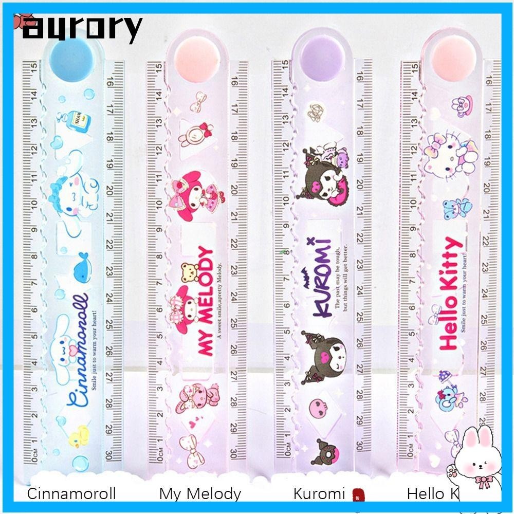 AURORY Sanrio Folding Ruler, 15/30cm Folding Measure Ruler, Wave Line ...