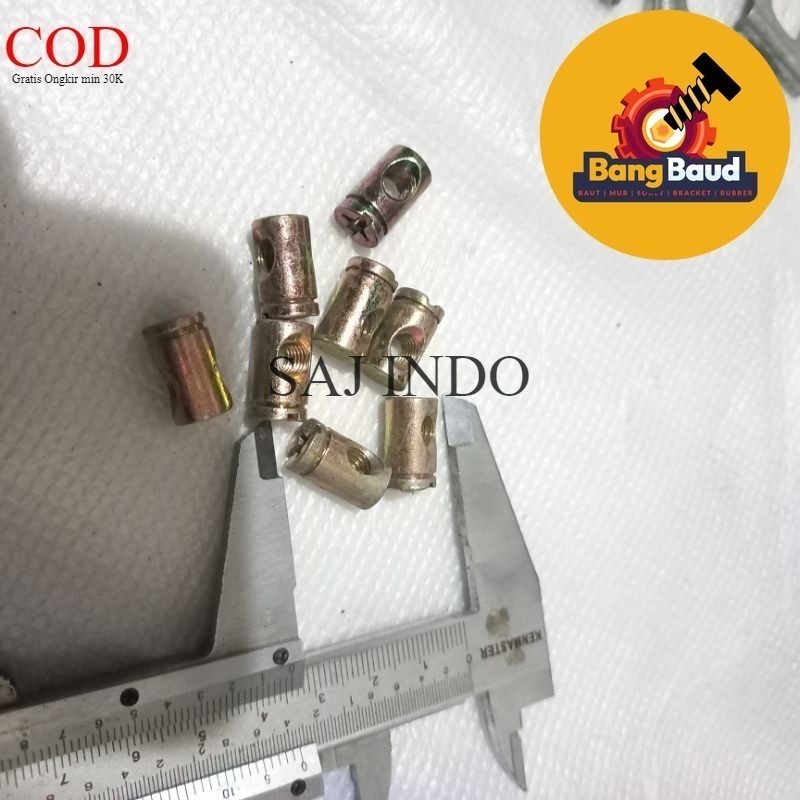 Bench nut or bench nipple bolt 10 table nuts | Shopee Philippines
