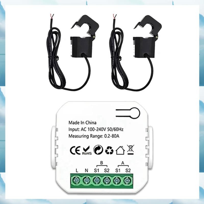 [W F S B] ZigBee 2 Channel Energy Meter Bidirectional with Current