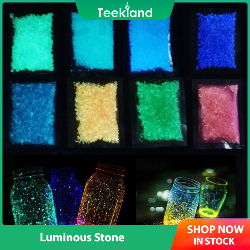 Teekland Luminous Stone Glow in The Dark Home and Garden Fish Tank