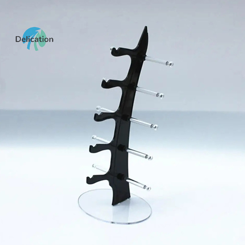 thumbnail image 2 of Rotating Double-Tier Acrylic Eyeglass Display - Iridescent Sunglasses Organizer 2 of 6