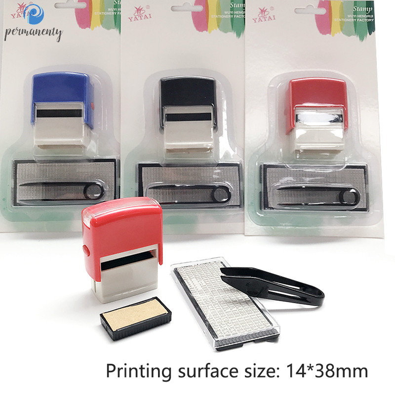Permanenty Rubber Stamp Kit DIY Custom Personalized Self Inking