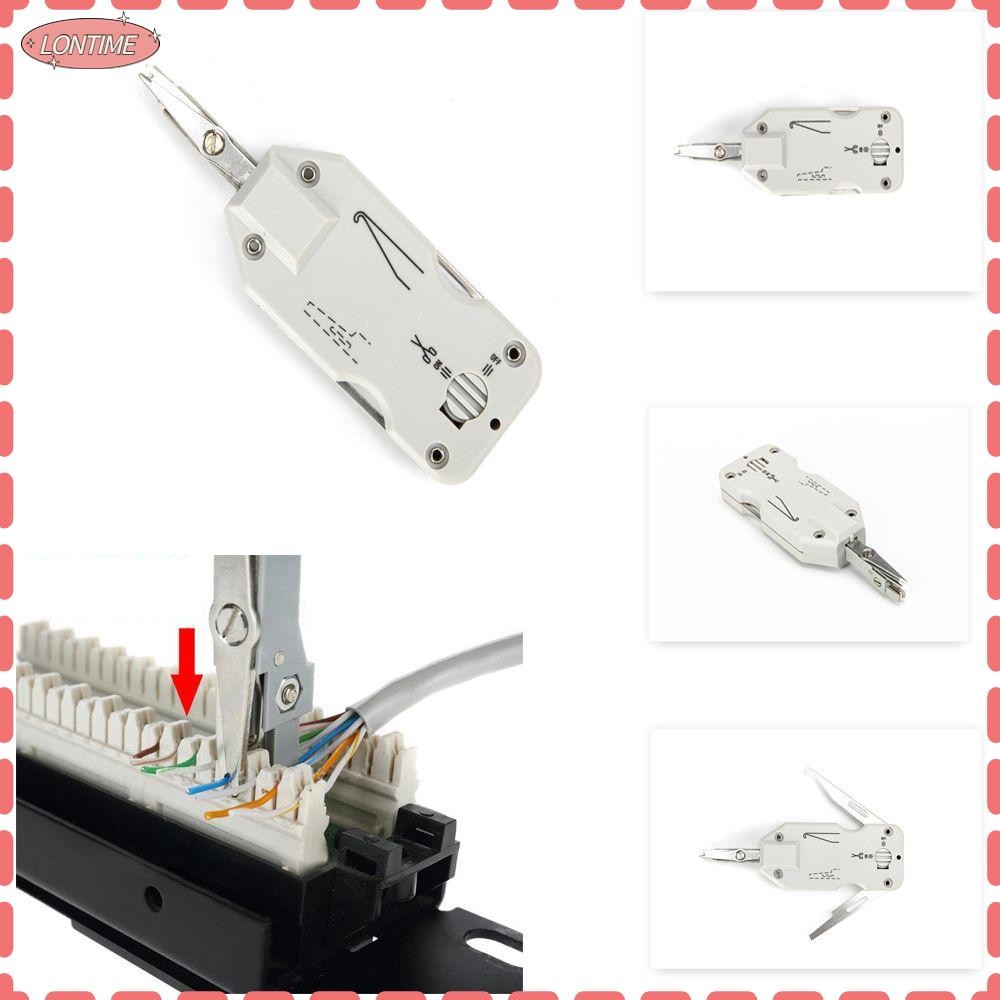 LONTIME STORE Short Punch Down Tool Adjustable Patch Panel RJ45 Module ...